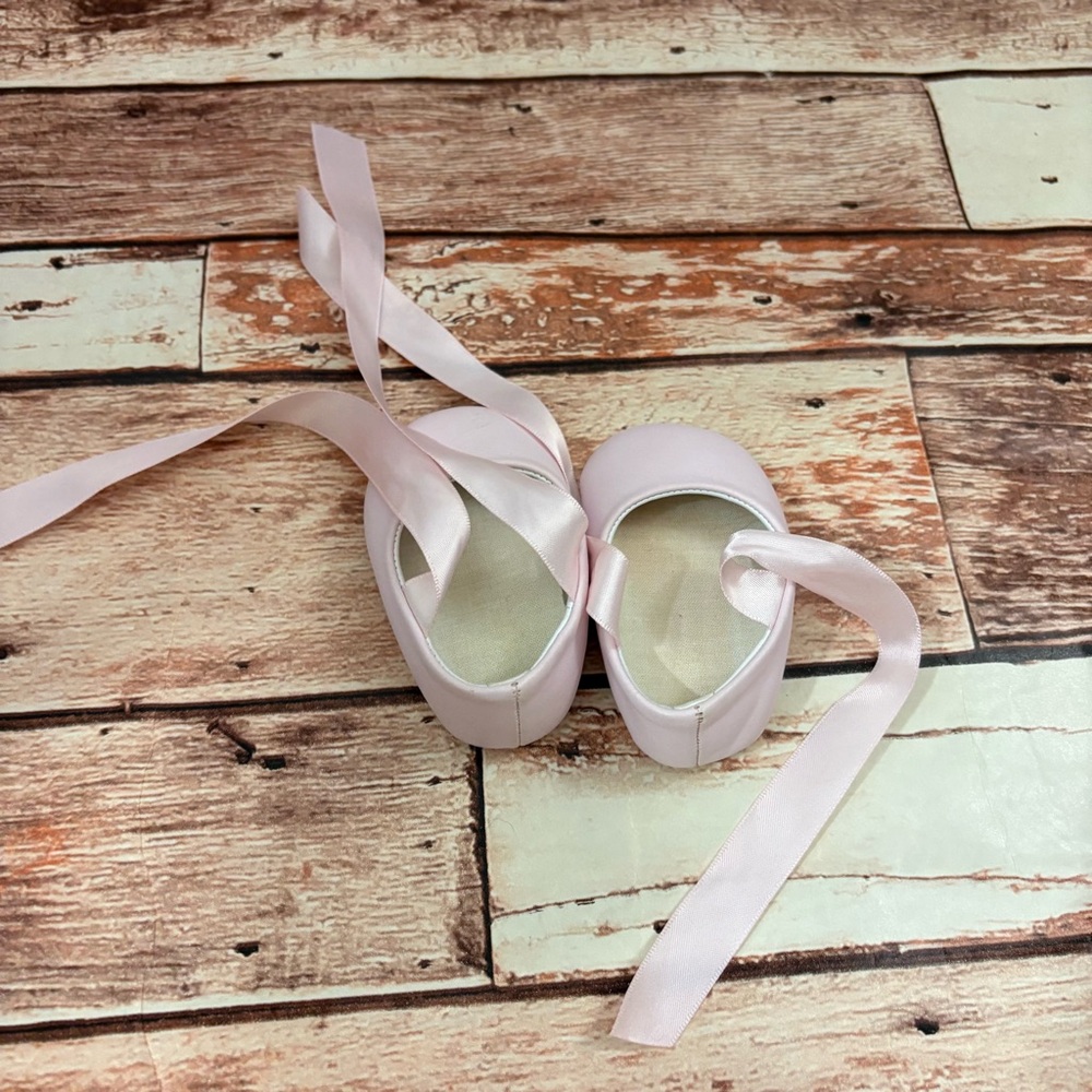 Baby Ribbon Ballet Flats in Light Pink - Picture 2 of 4
